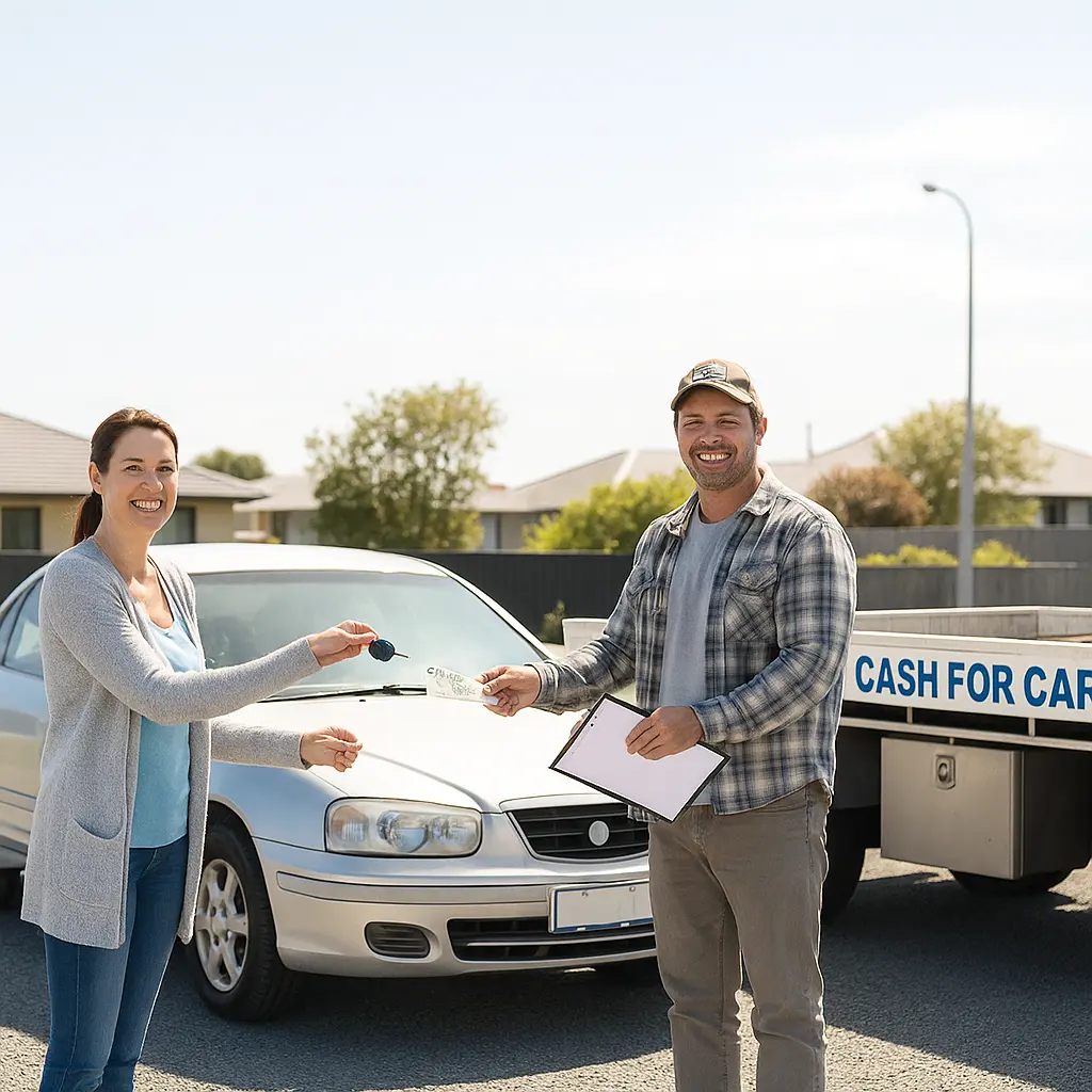 Cash For Car NZ with a happy customer